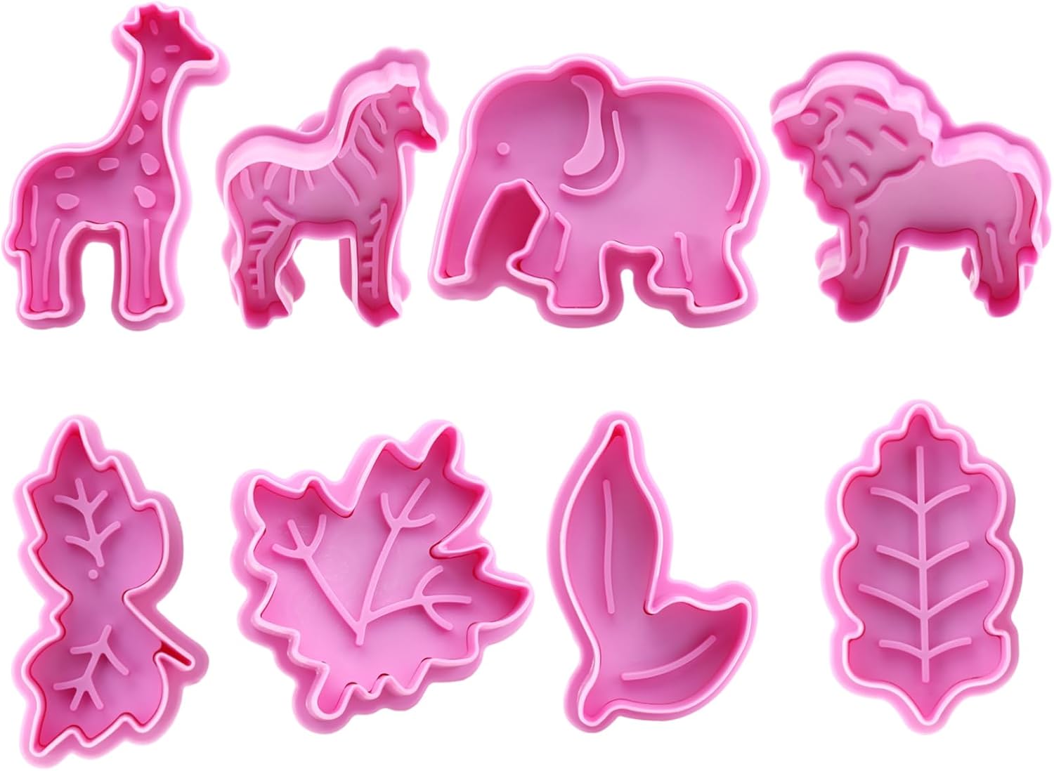 OKUMEYR 2 Sets 8pcs 3D Christmas Cookie Cutters