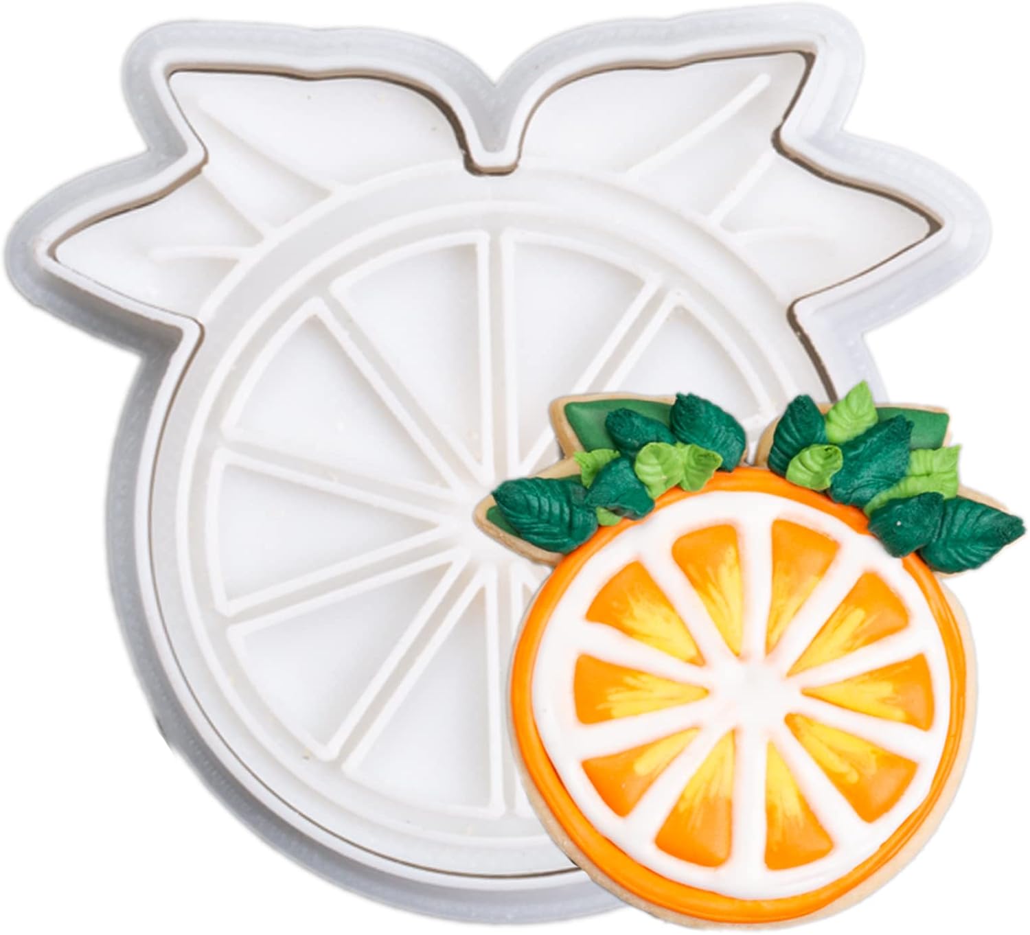 Flycalf Fruit Cookie Cutters with Stamper Set