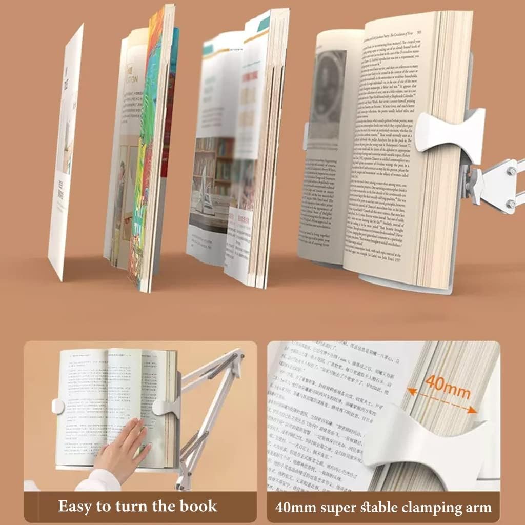UHRLGHS Adjustable Floor Book Stand for Reading and Laptop