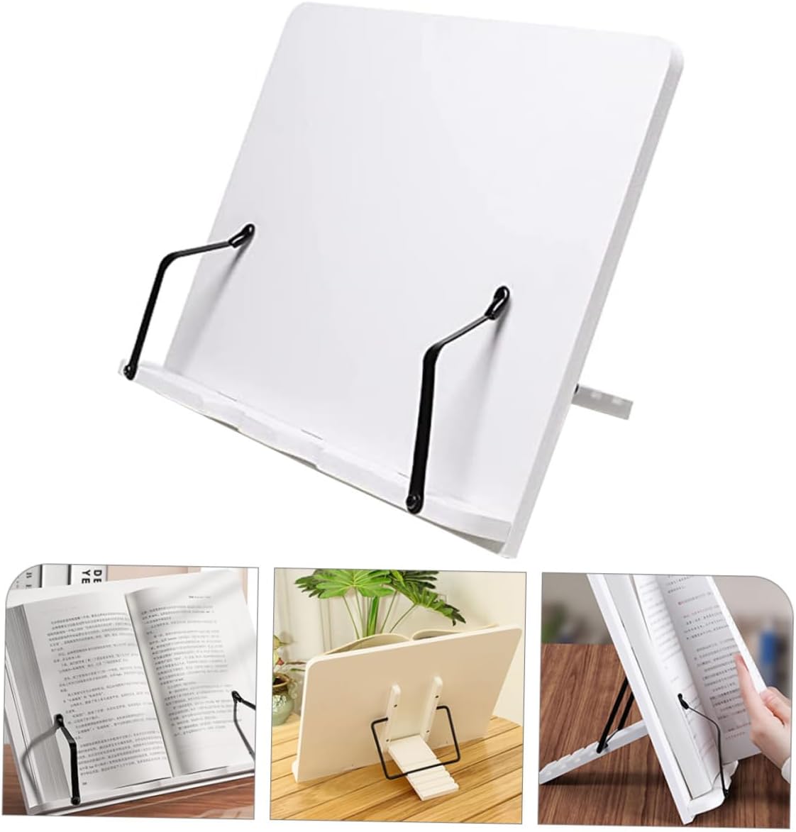 SECFOU Adjustable Book Stand Holder for Reading and Display