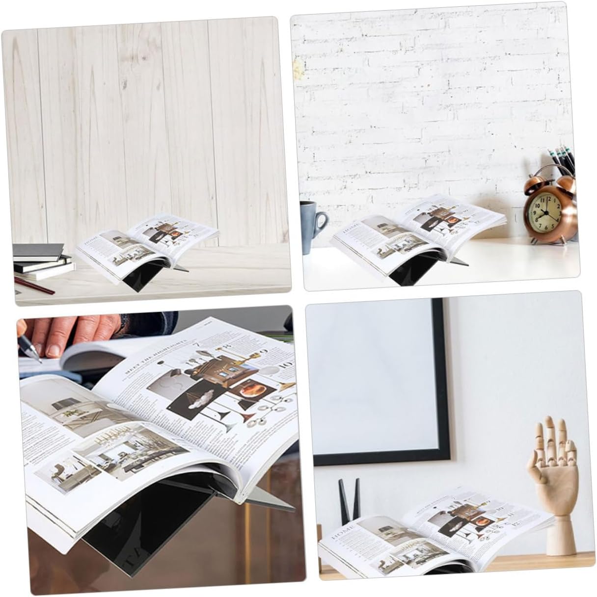 HOLIDYOYO 1 Set Coffee Table Book Stand for Kitchen and Desk