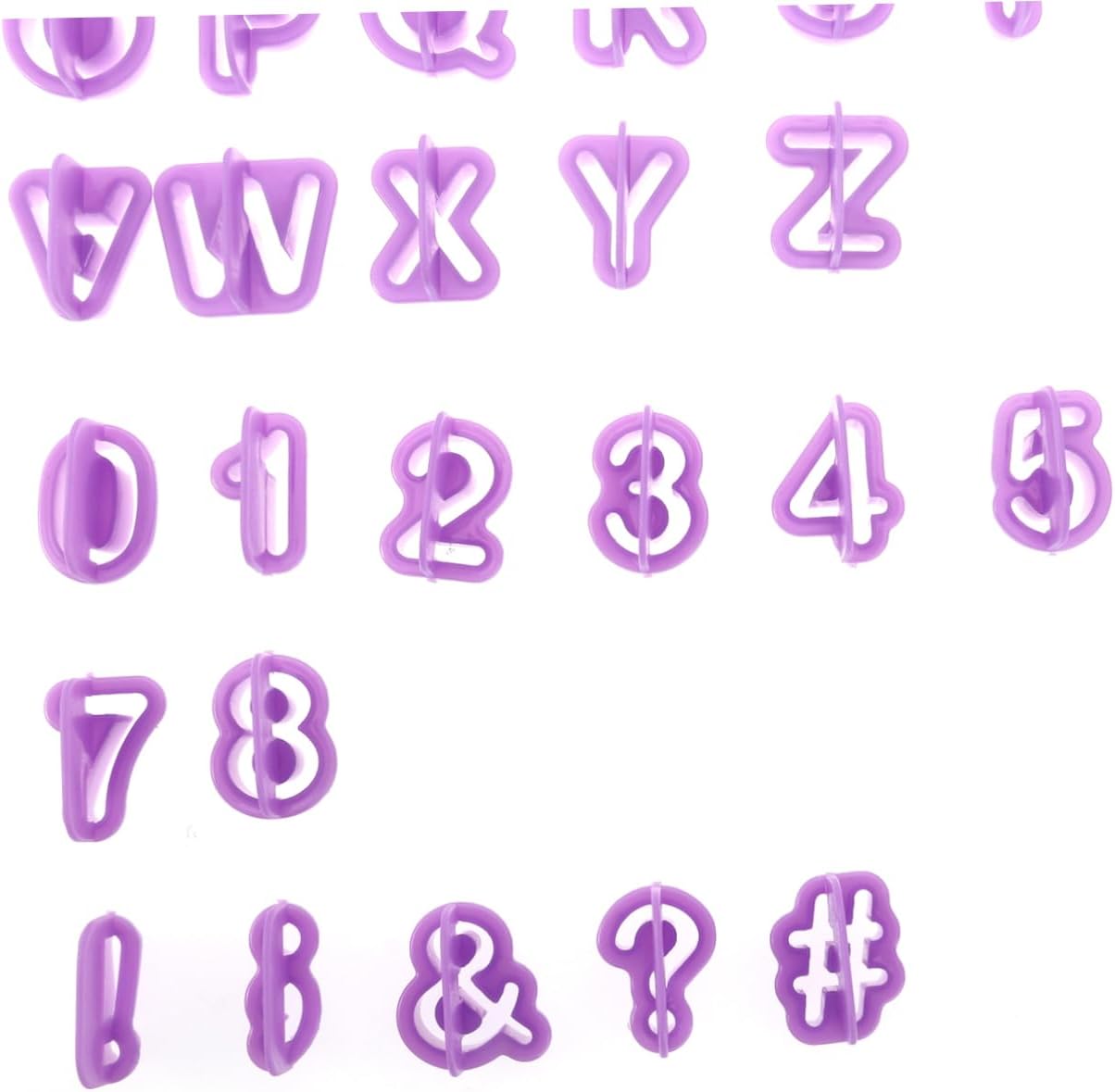CIYODO 40Pcs DIY Alphabet Letter Number Fondant Cake Cutters Set