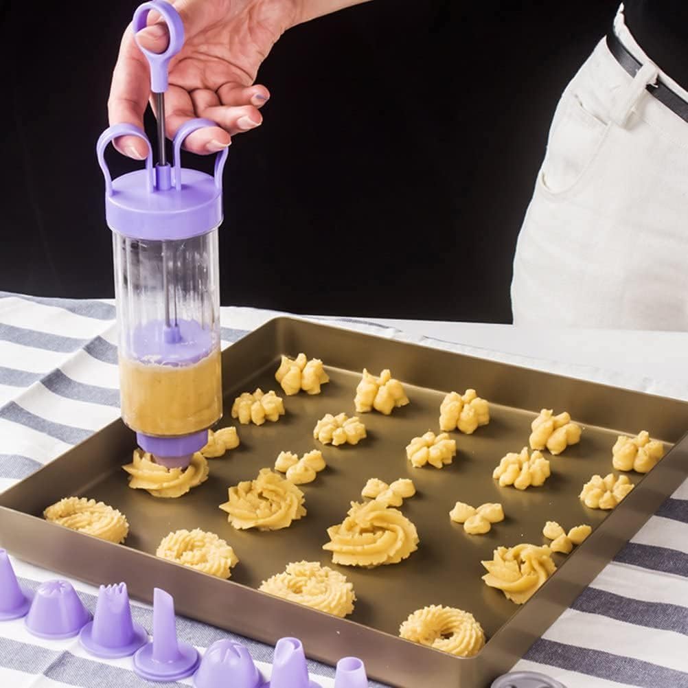 LING Cookie Press Set with 10 Discs and 8 Tips