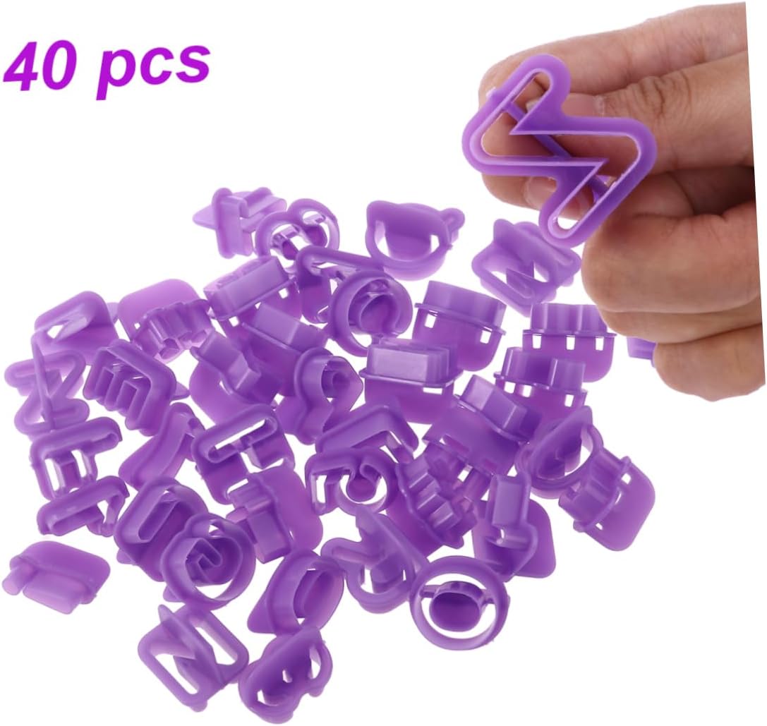 KICHOUSE 40Pcs Cookie Cutters Mold for Baking and Fondant Cakes
