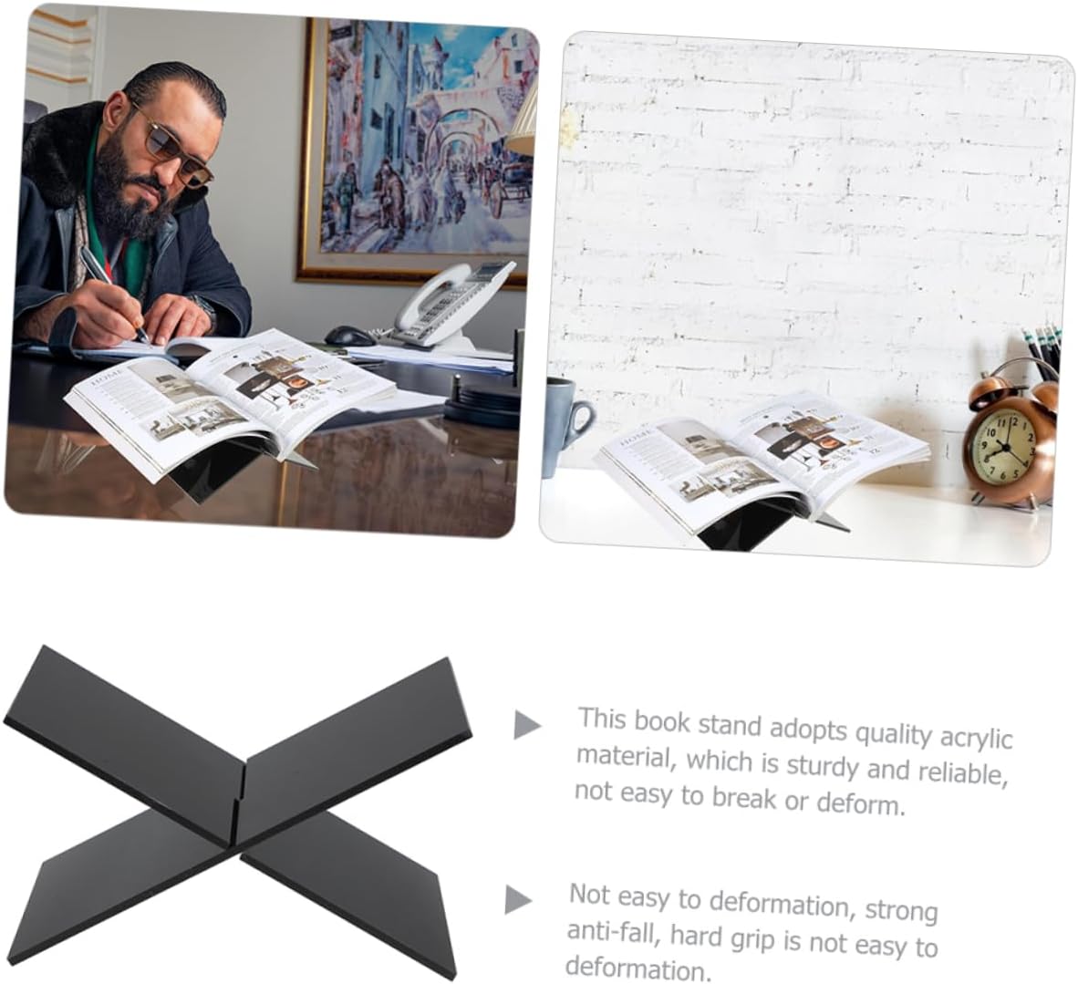 Zerodeko Multi-Function Cookbook Stand with Stable Base