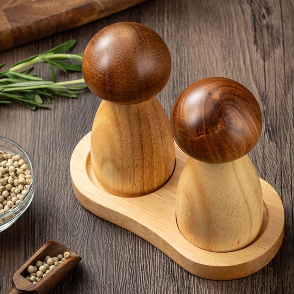 ABOOFAN 2Pcs Mushroom Salt and Pepper Set