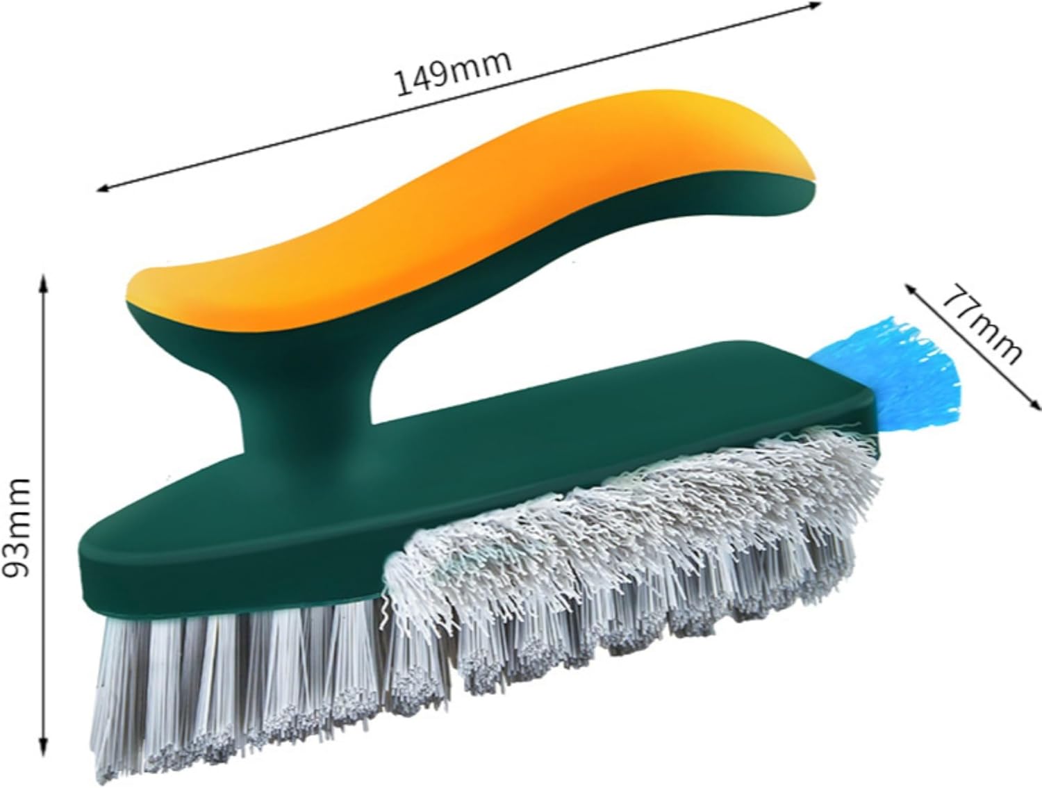 Multi Functional Gap Cleaning Brush with V-Shape and Silicone Scraper
