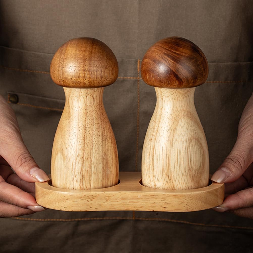 ABOOFAN 2Pcs Mushroom Salt and Pepper Set