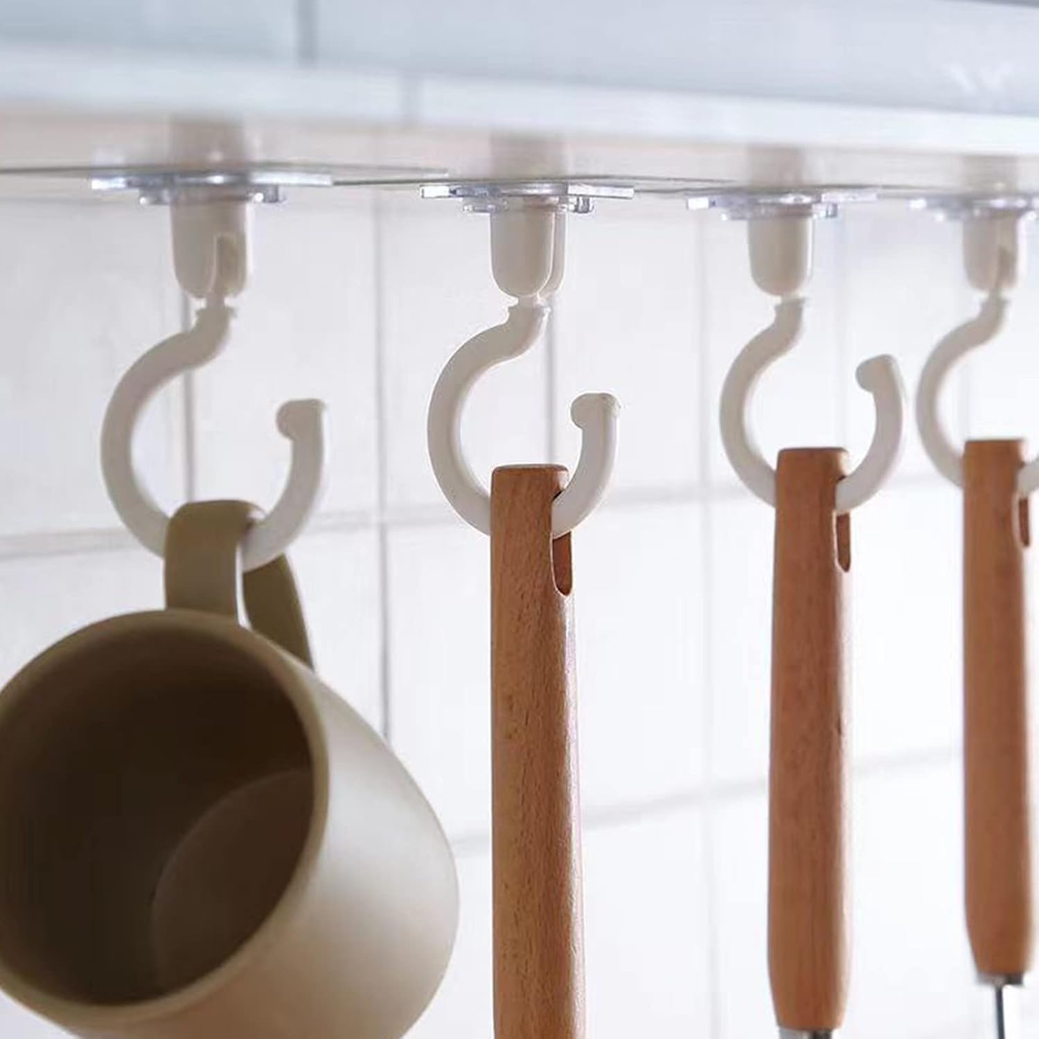 360 Degree Kitchen Wall Hook with Rotatable Claws