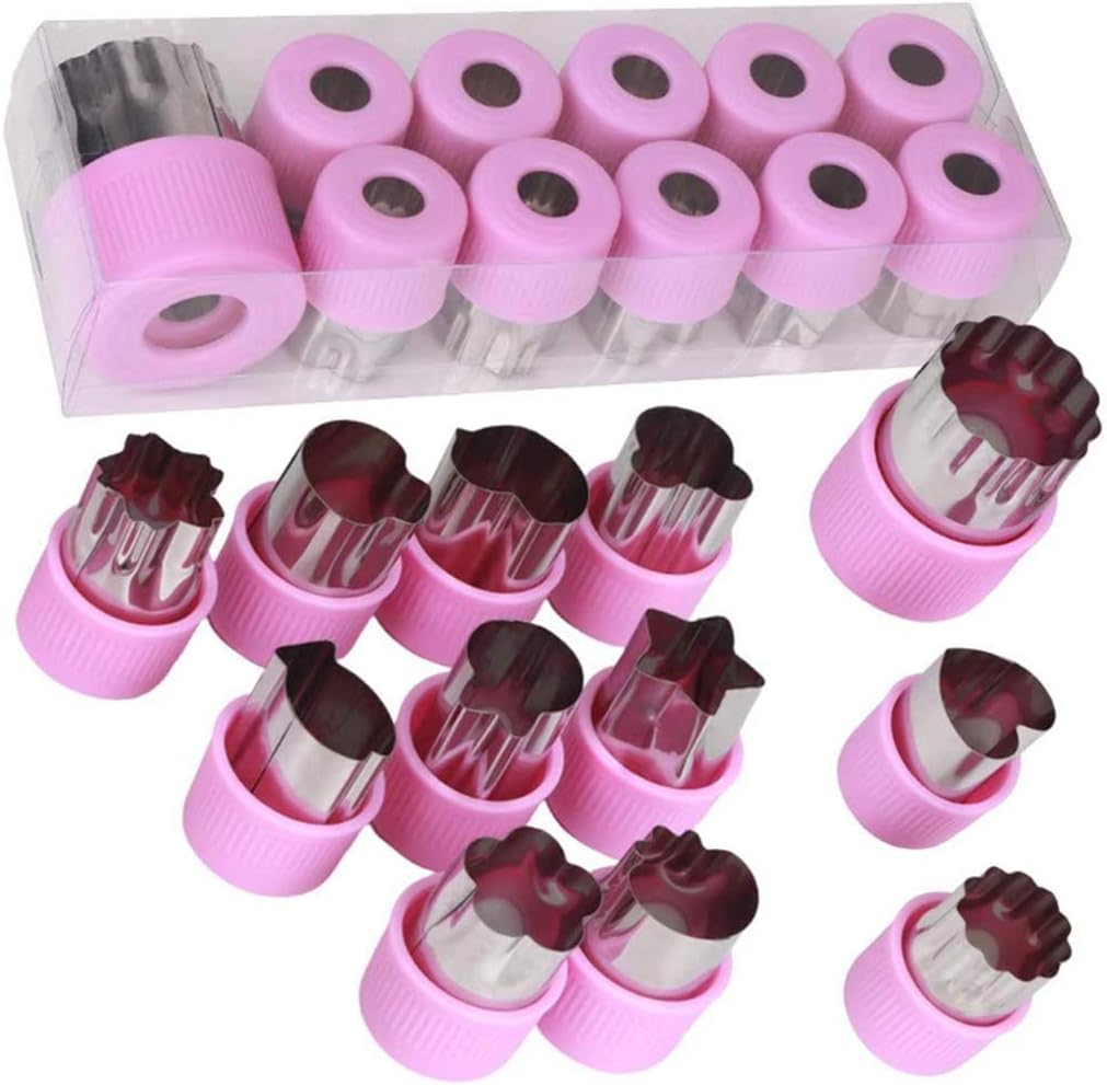 Hoshen 12-Piece PP Hand Guard Biscuit Knife Set - Purple