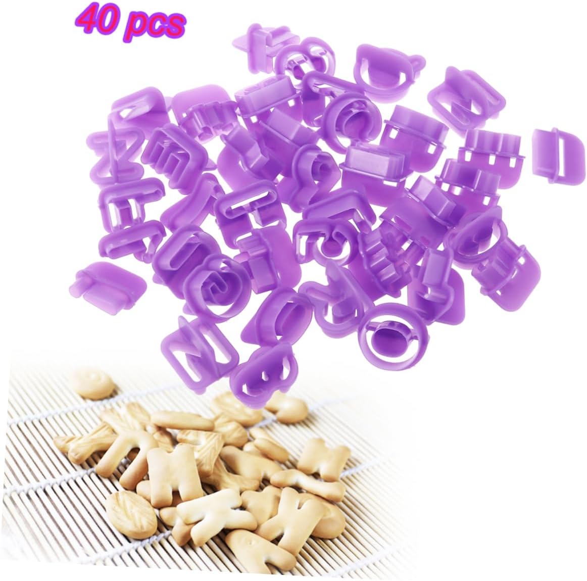 MAGICLULU 120 Pcs DIY Alphabet Cookie Cutters Set