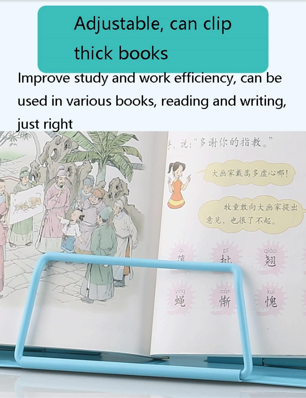 Creative Modern Metal Foldable Book Stand Adjustable and Portable