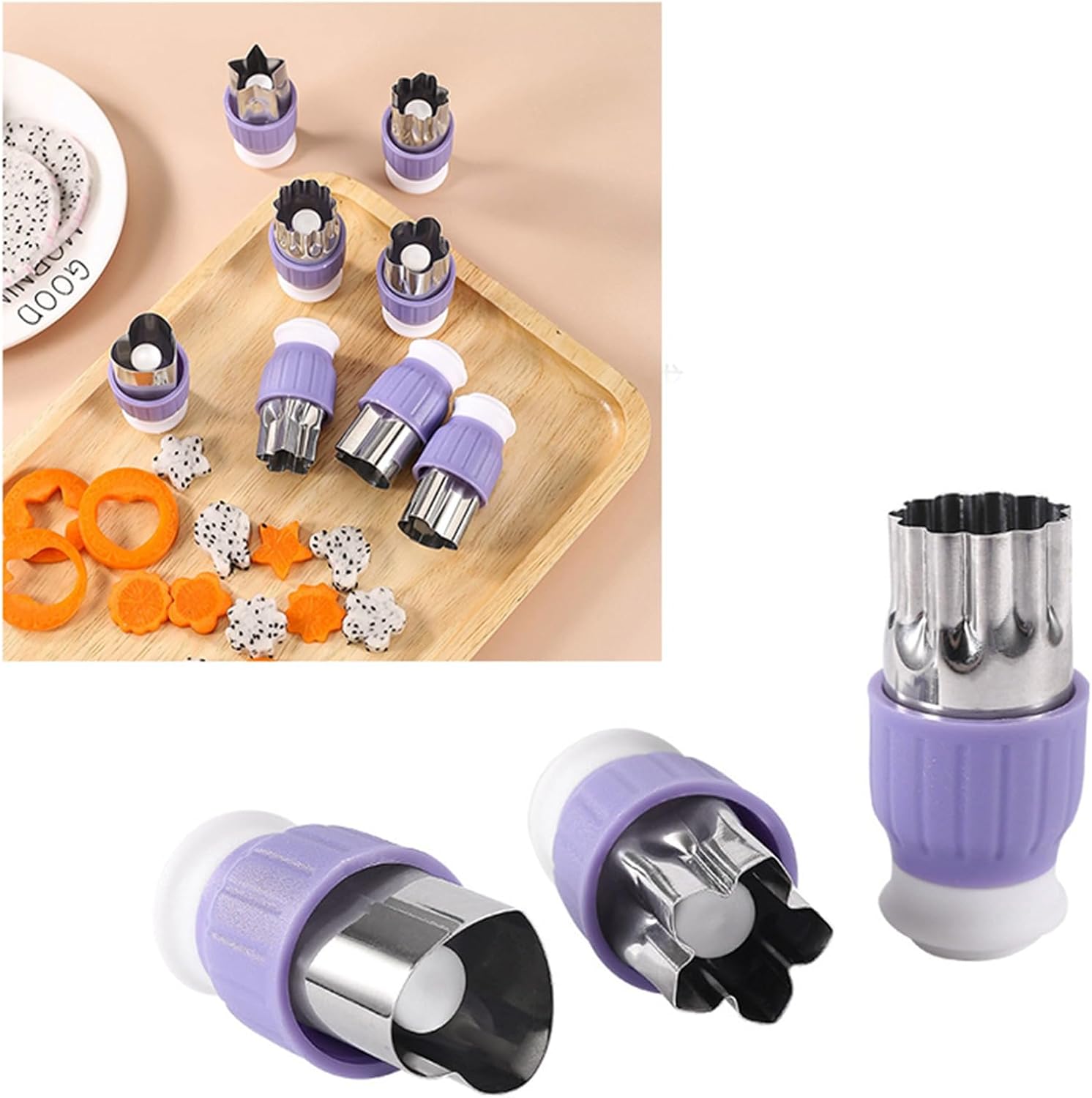 Cute Mini Vegetable Cutter Shapes Set 8pcs