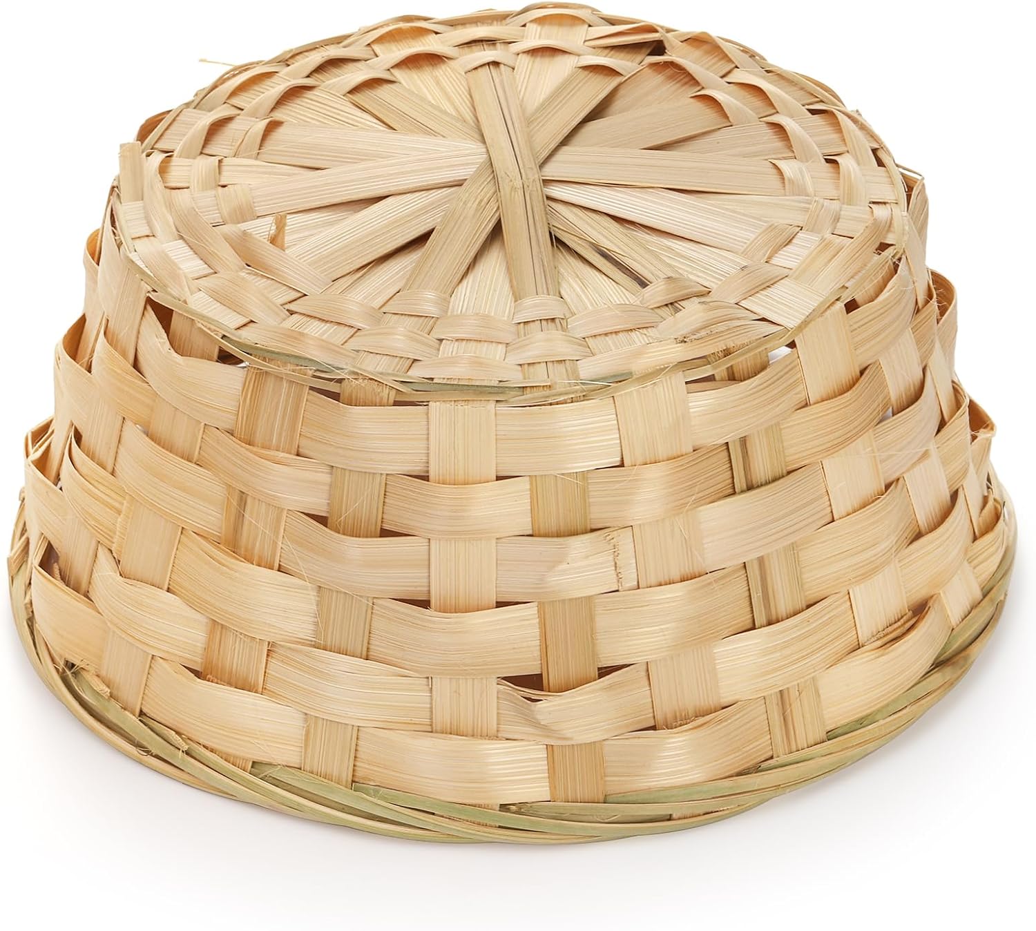 TOPZEA 10 Pack Round Bamboo Wicker Food Baskets