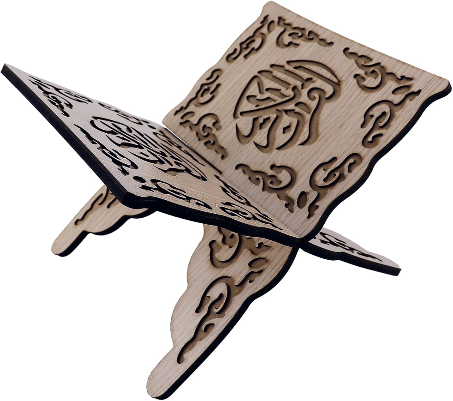 Foldable Wooden Book Stand for Cookbooks and Magazines