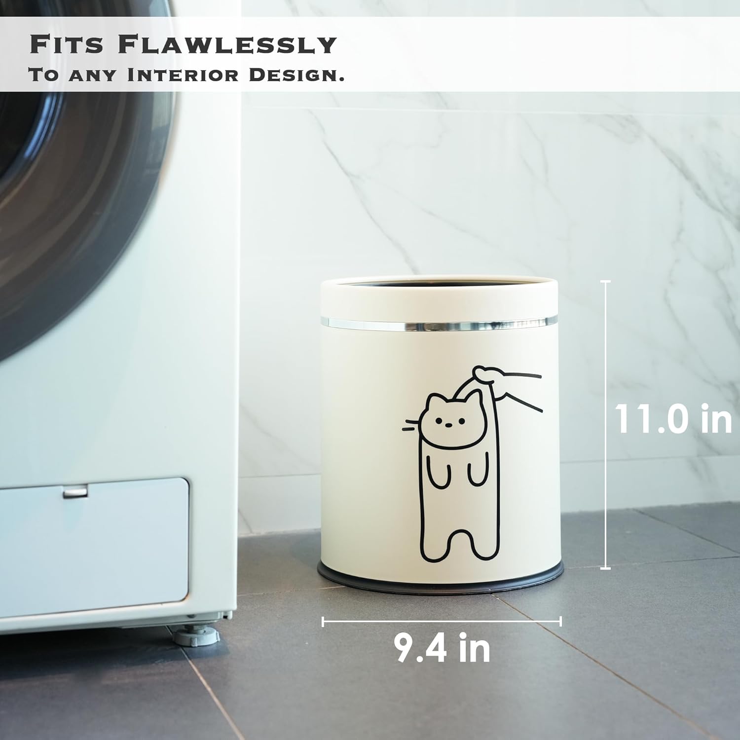 Juju Cat Trash Can - Playful Home Decor