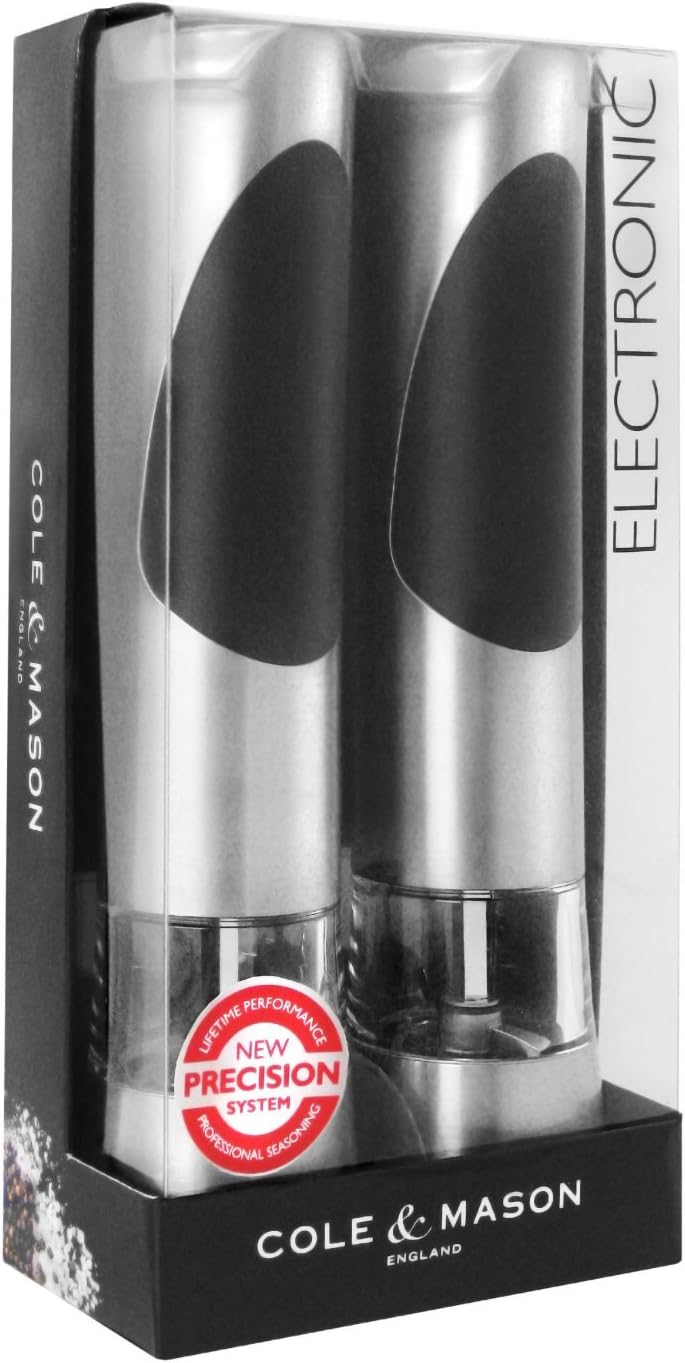Cole Mason Richmond Electric Salt Pepper Mill Set 1