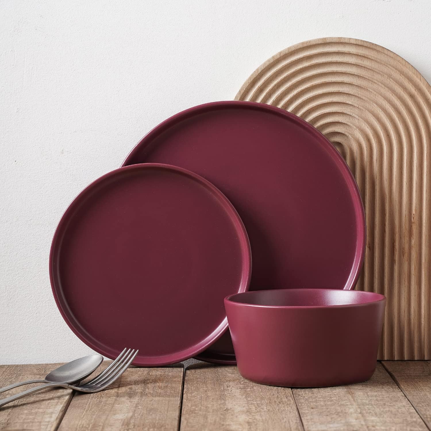 Stone Lain Celina Purple 24-Piece Dinnerware Set