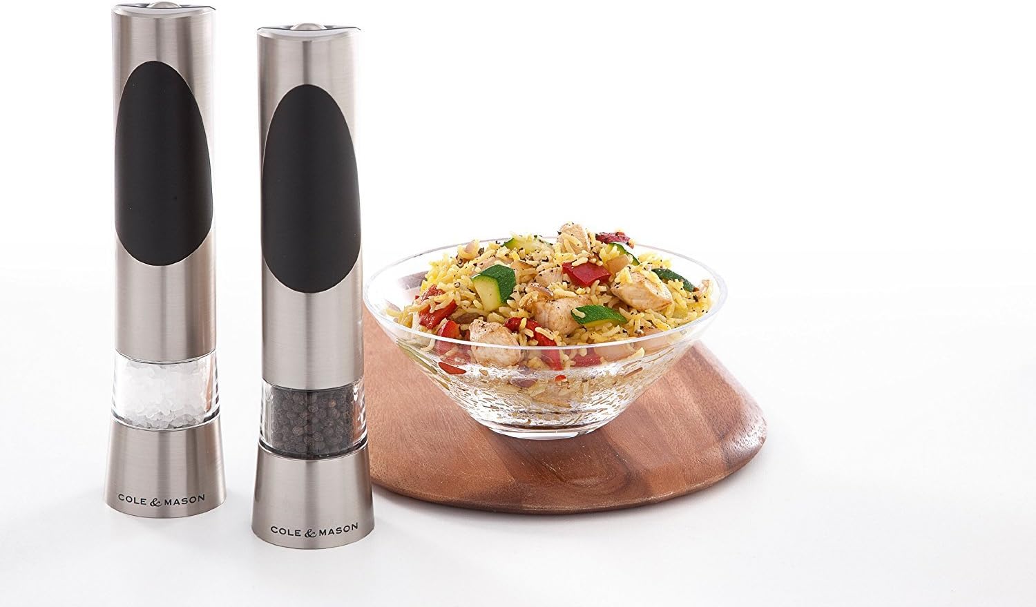 Cole Mason Richmond Electric Salt Pepper Mill Set 1