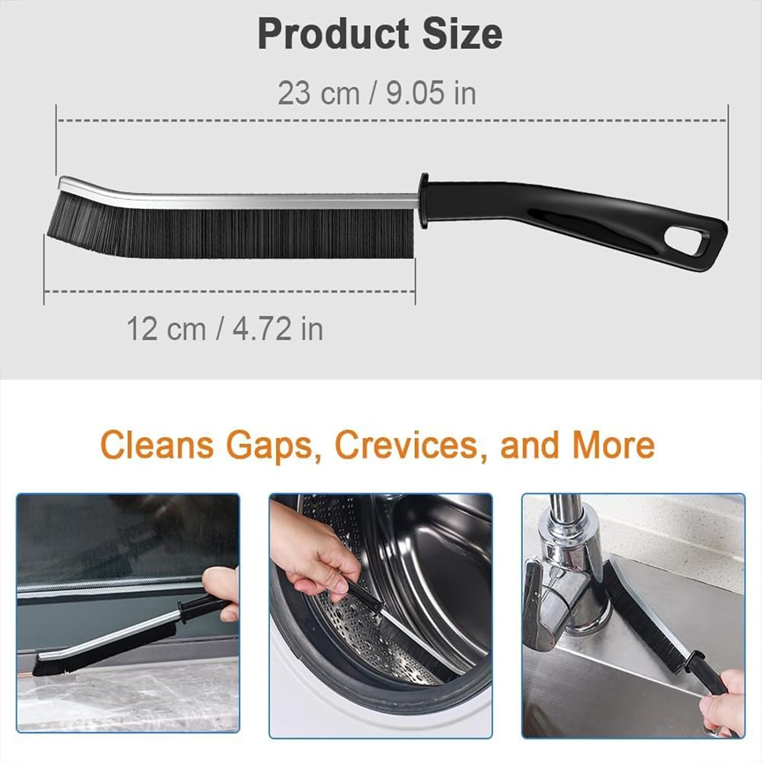 SKYTONE Gap Cleaning Brush Set of 2 - Hard Bristle for Deep Cleaning