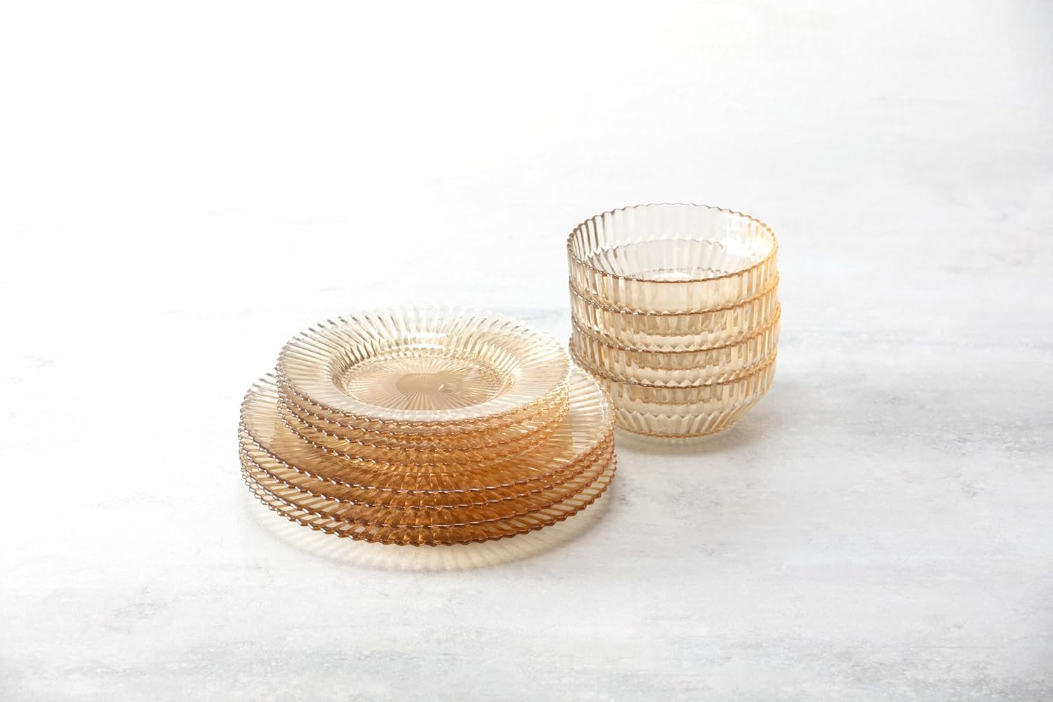 Fortessa Archie Glass 12-Piece Dinnerware Set Service for 4