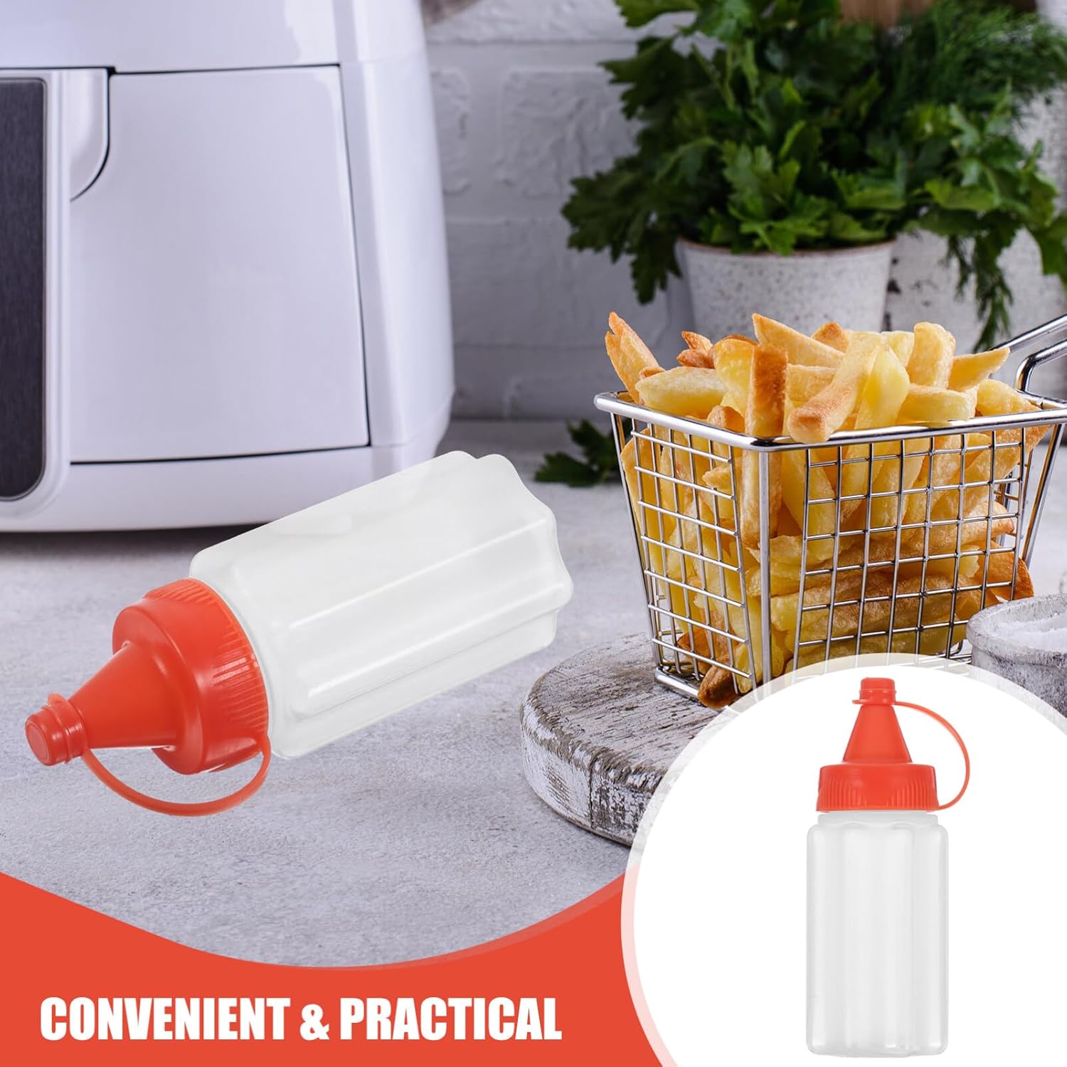 4pcs Metal Condiment Squeeze Bottles Portable Kitchen Tools