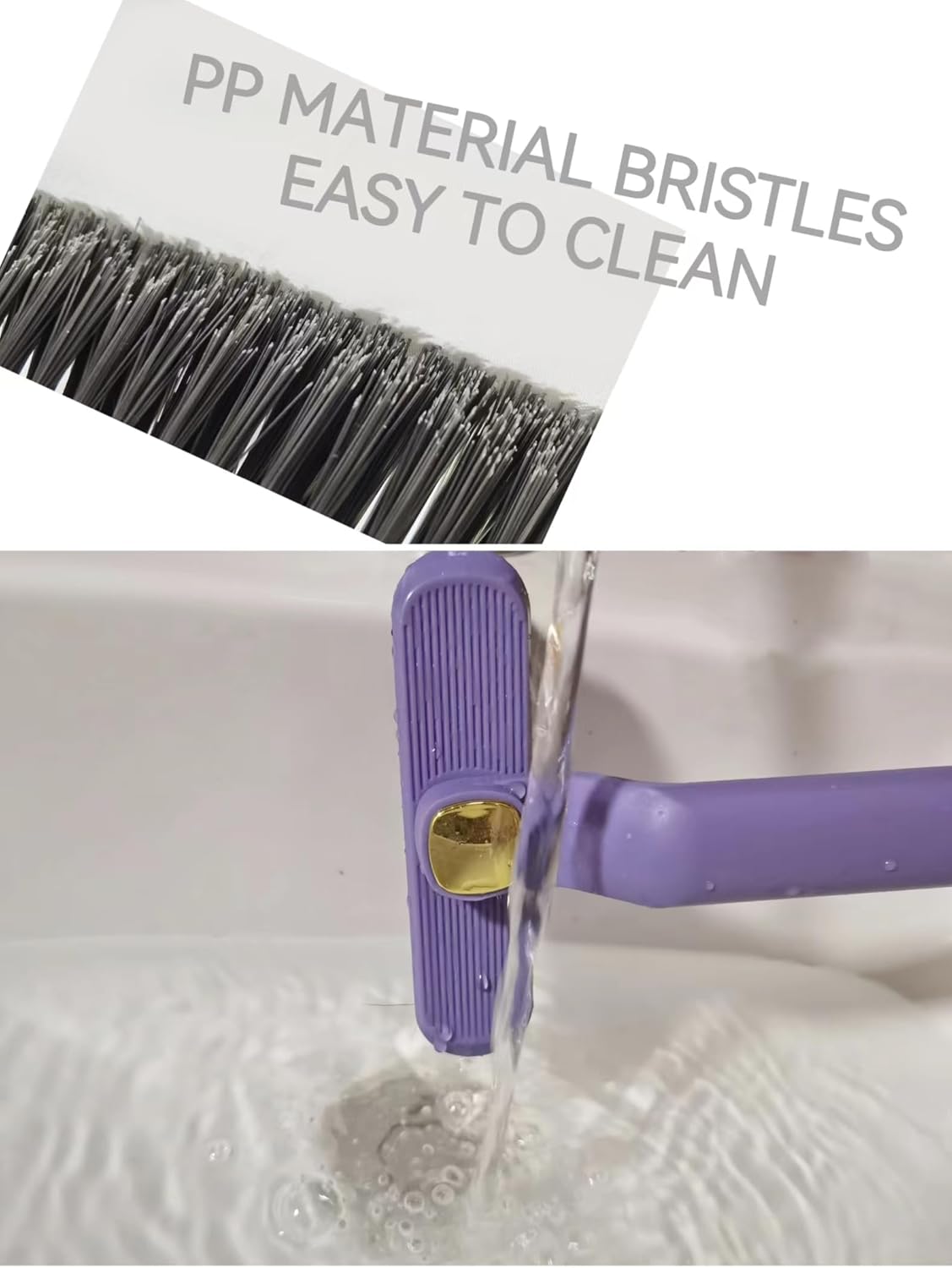 2Pcs Rotating Crevice Brush for Bathroom and Small Spaces