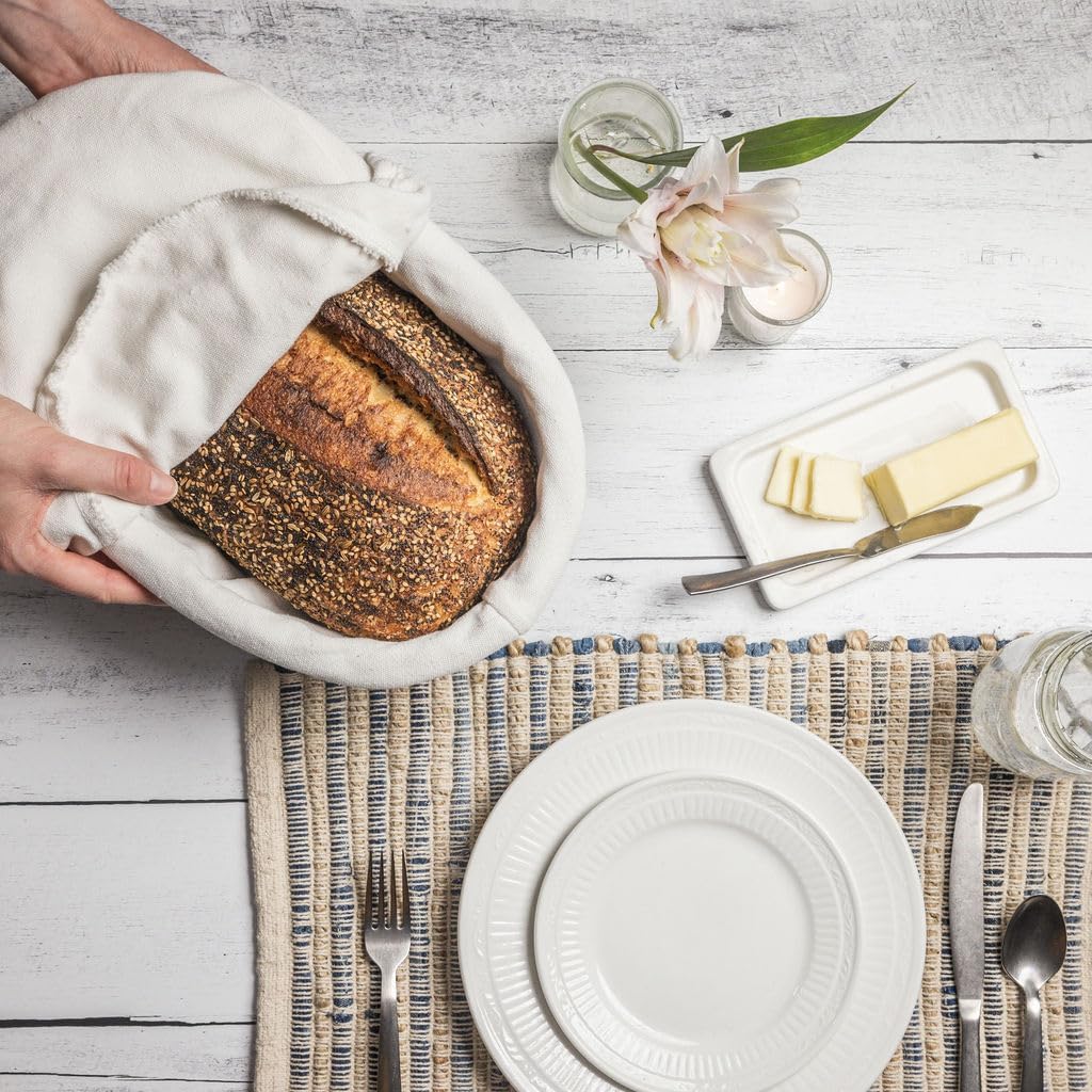 CASADEMA Bread Warmer Basket with Liner and Lid 1