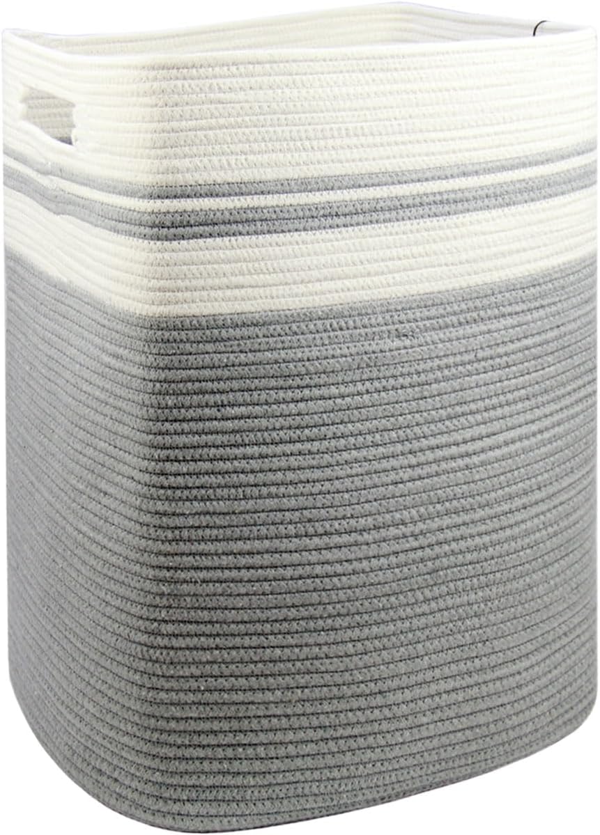 Casaphoria Woven Rope Laundry Hamper - Light Gray