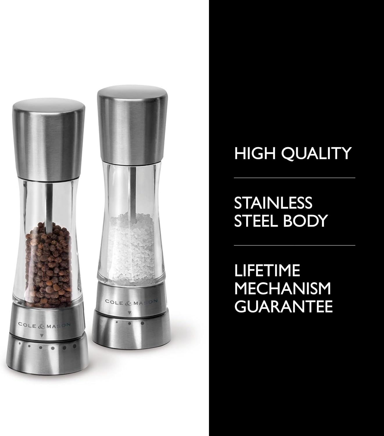 Cole Mason Derwent Salt Pepper Mill Set