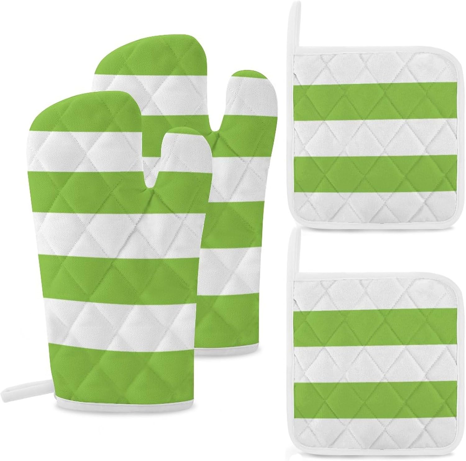 Curdesi 4PCS Oven Mitts and Pot Holders Set 1