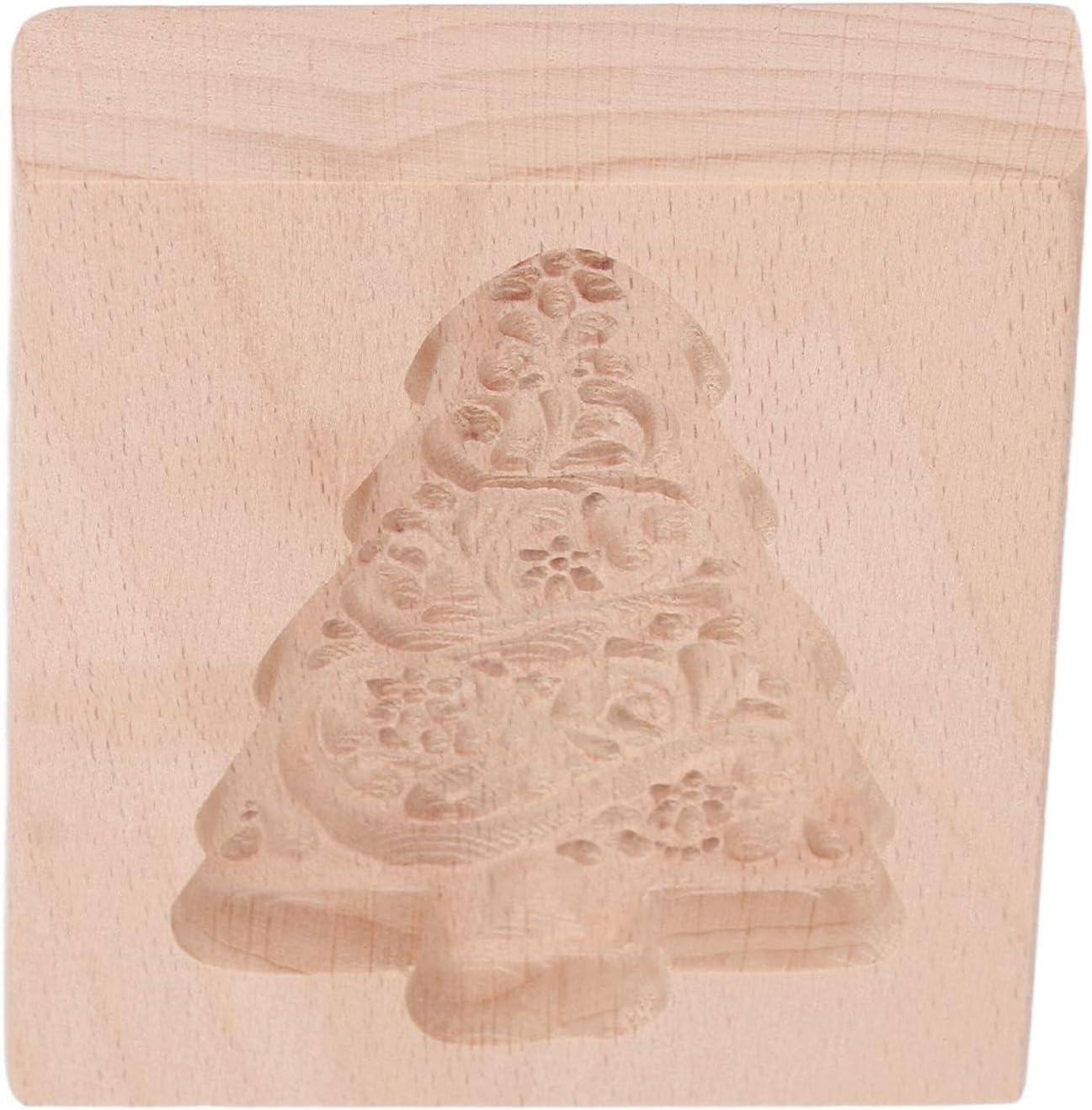Elelif Wooden Cookie Cutter with Engraved Patterns