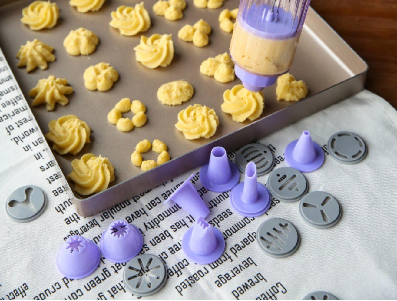 GH8 Cookie Press Kit with 10 Discs and 8 Icing Tips
