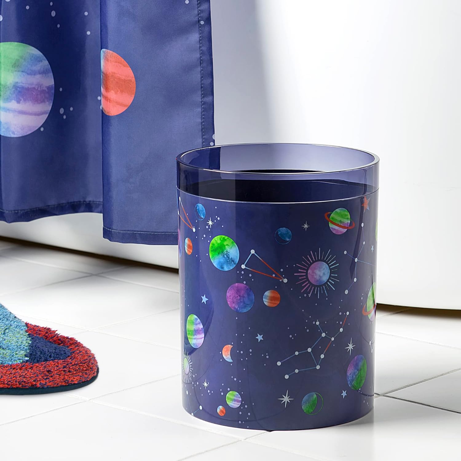 Allure Home Creation Starry Night Trash Can 161 Gallons