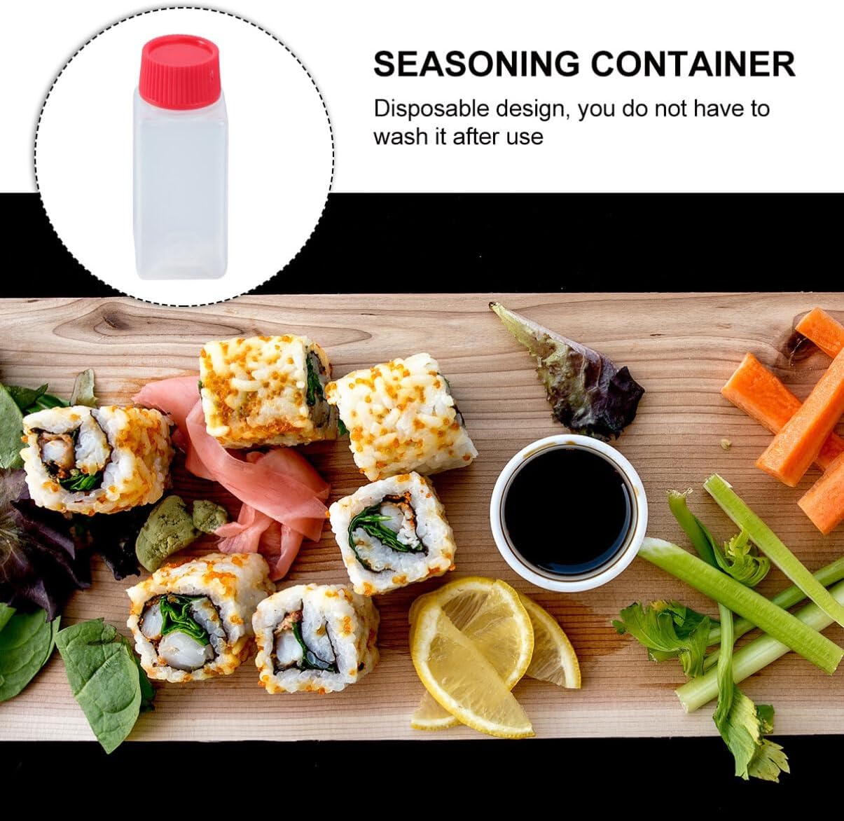 LIFKOME 100 Pcs Mini Soy Sauce Bottles Set