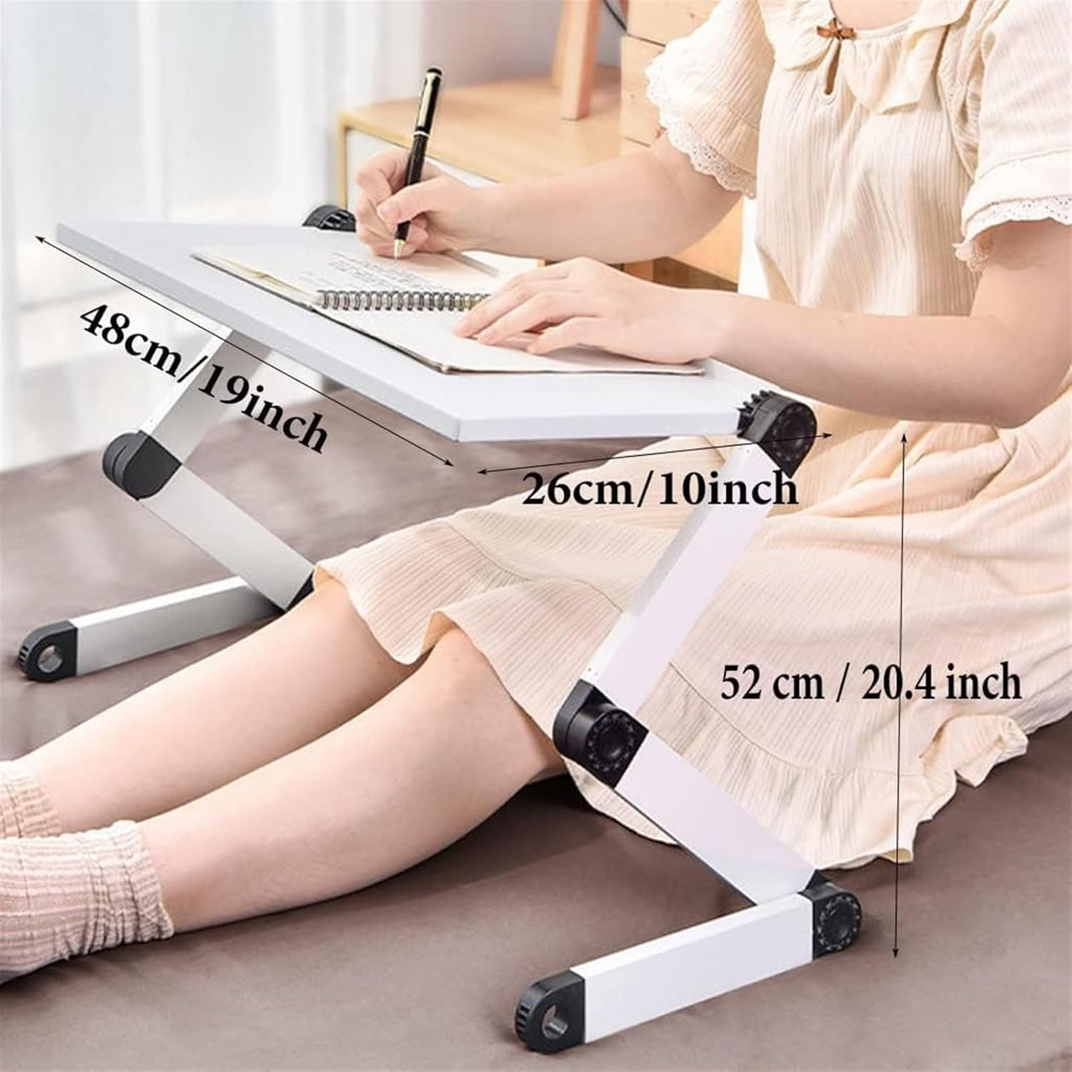 Adjustable Book Stand for Reading and Laptop Use Durable and Lightweight Black