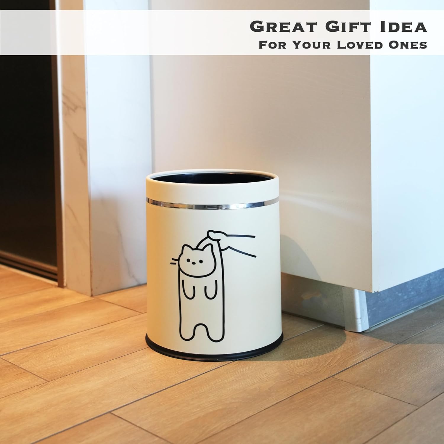 Juju Cat Trash Can - Playful Home Decor