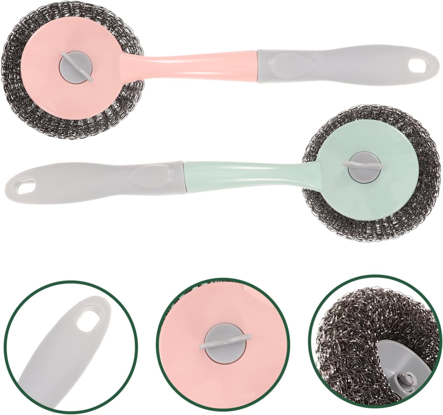 Ipetboom 4 Pcs Long Handle Kitchen Cleaning Brush Kit