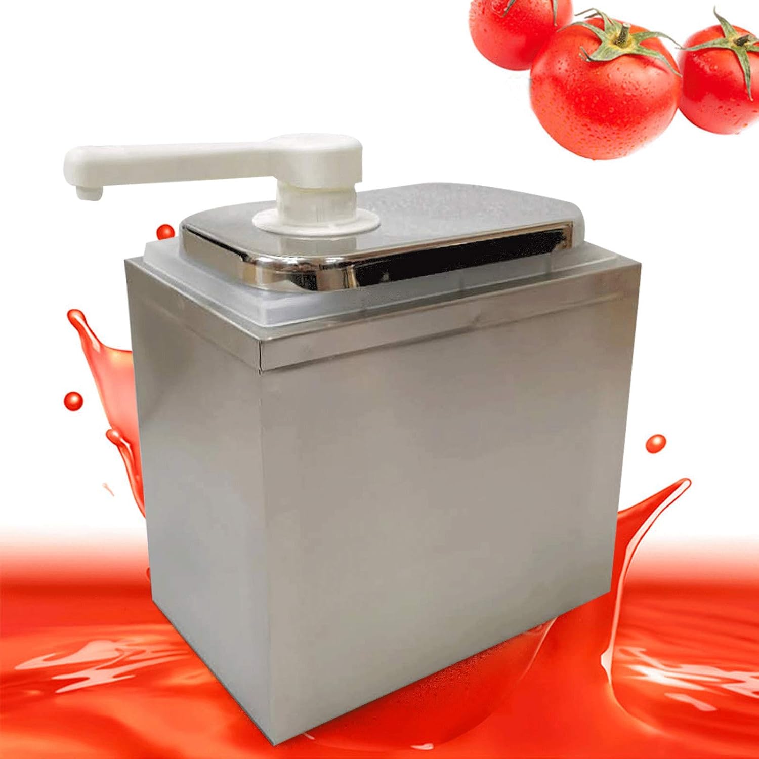 DNYSYSJ 1QT Stainless Steel Sauce Dispenser Pump