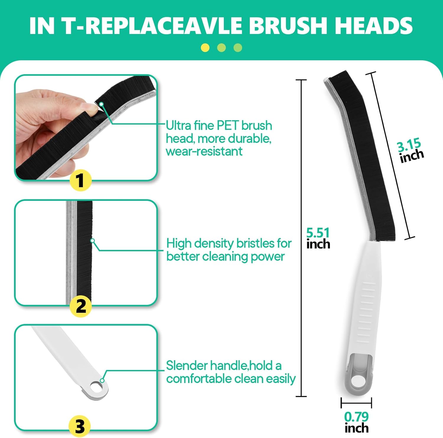 2 Pieces Gap Cleaning Brush with Tweezers