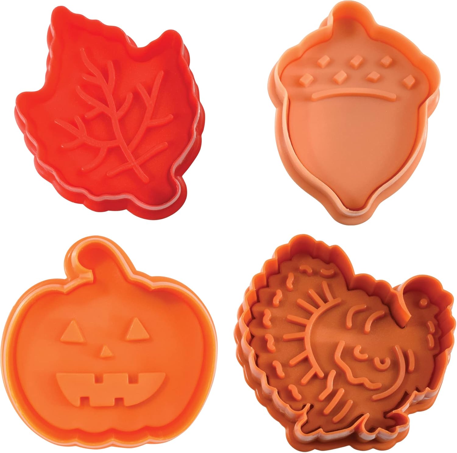 RM Autumn Theme Pastry Cookie Stamper Set of 4 1