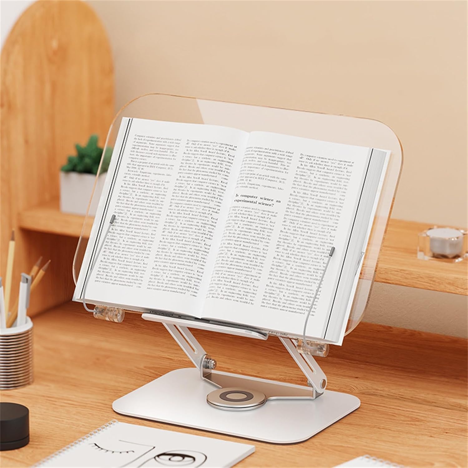UHRLGHS Multi-Functional Book Stand for Kitchen and Office