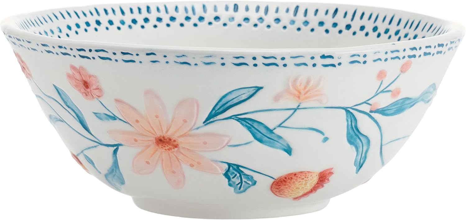 Fitz and Floyd Gracie Floral 12-Piece Dinnerware Set