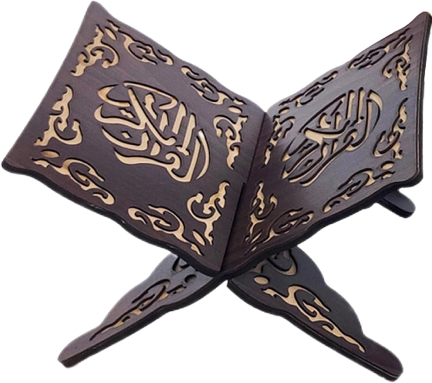 Foldable Quran Holder Stand for Prayer and Reading Black