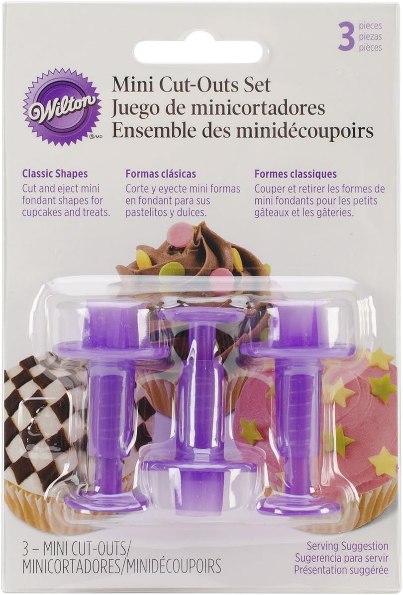 Wilton Fondant 3-Piece Cutters Classics Mini