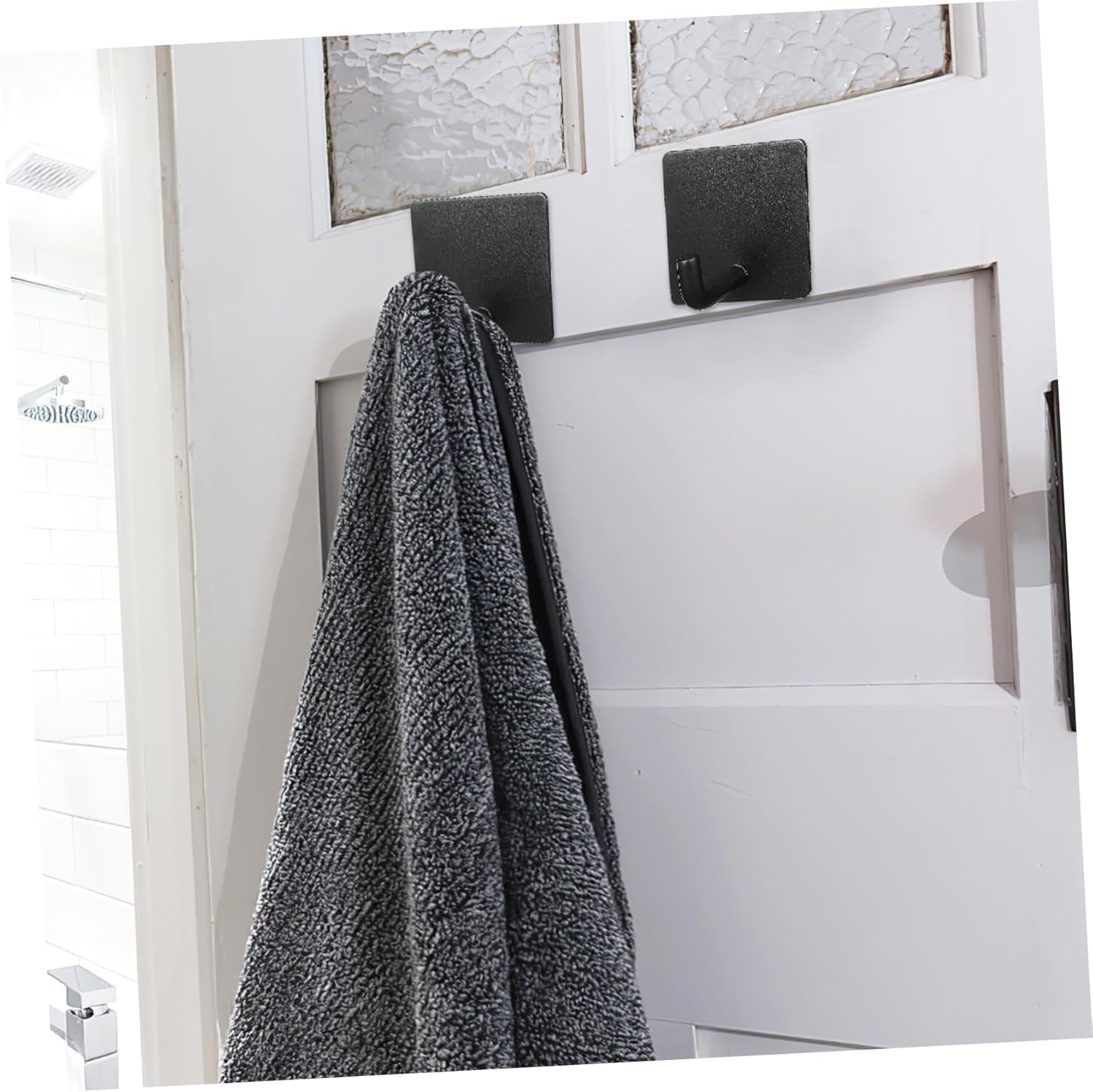 VALICLUD 4PCS Stainless Steel Wall Hooks for Towels Keys and More