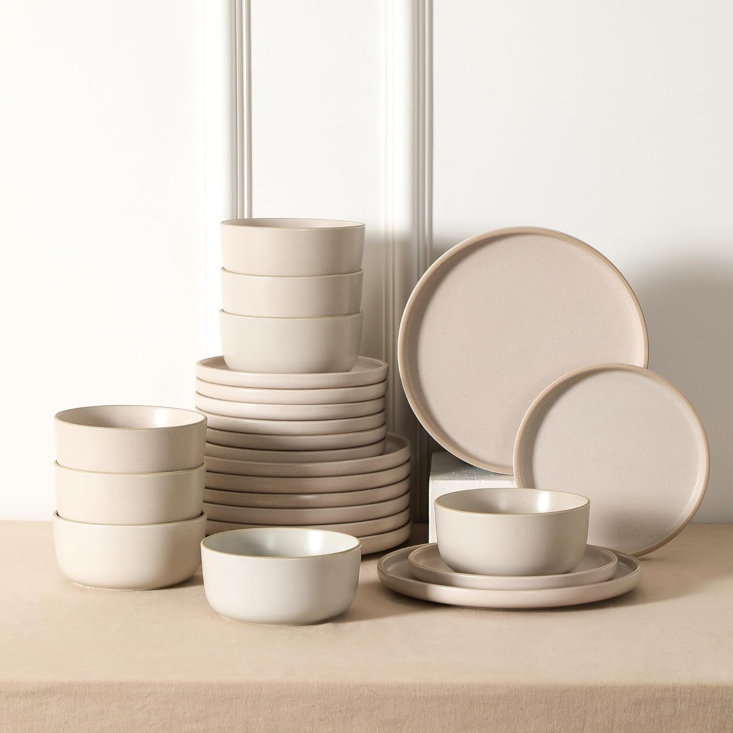 Earth Clay Amber 12-Piece Dinnerware Set 1