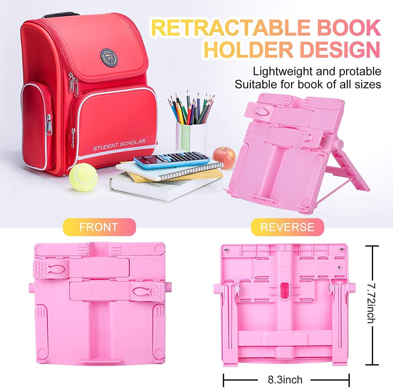 Adjustable Cookbook Stand for Reading and Cooking