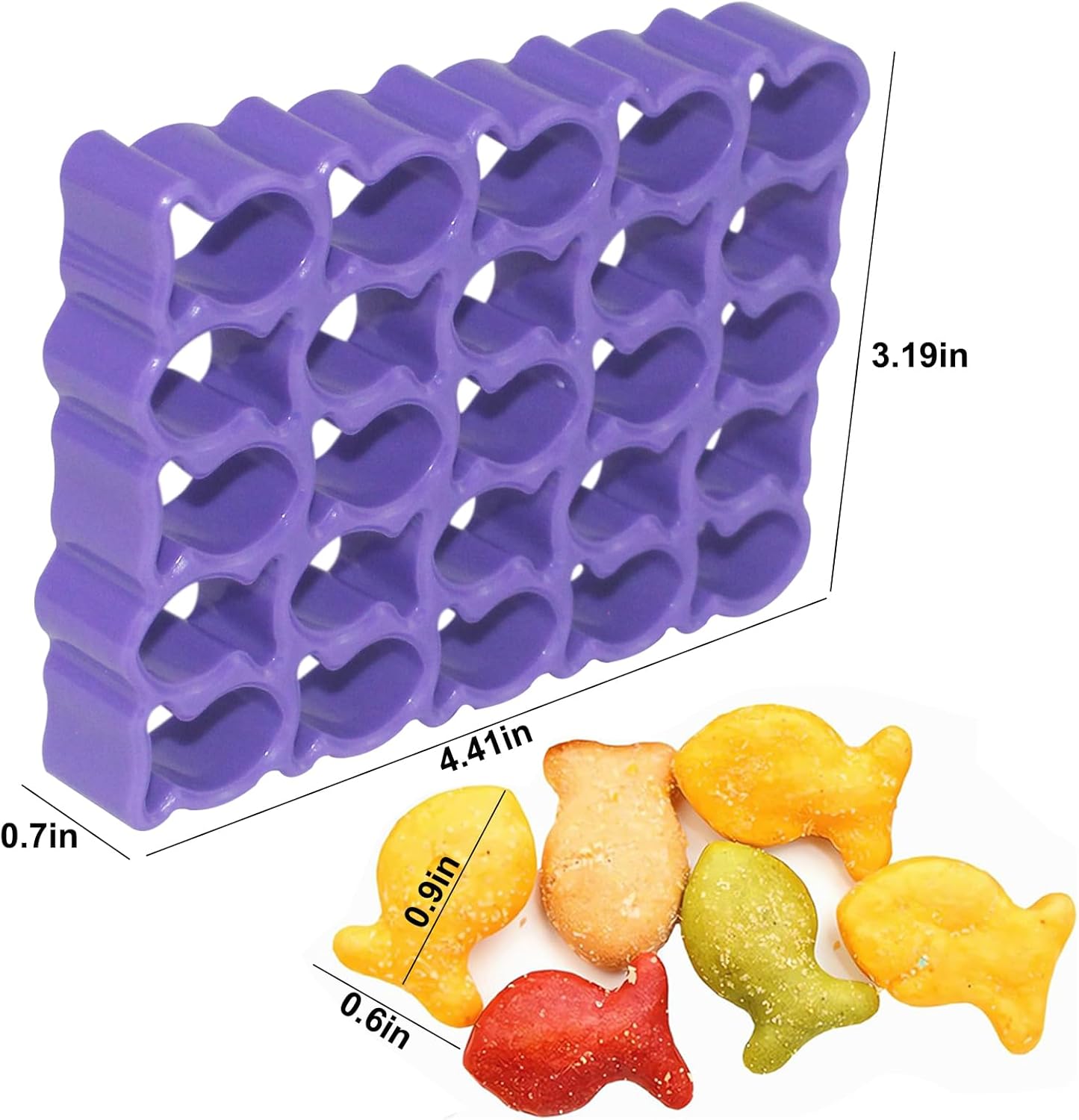 Gold Fish Cookie Cutter 25 Cavity Baking Tool