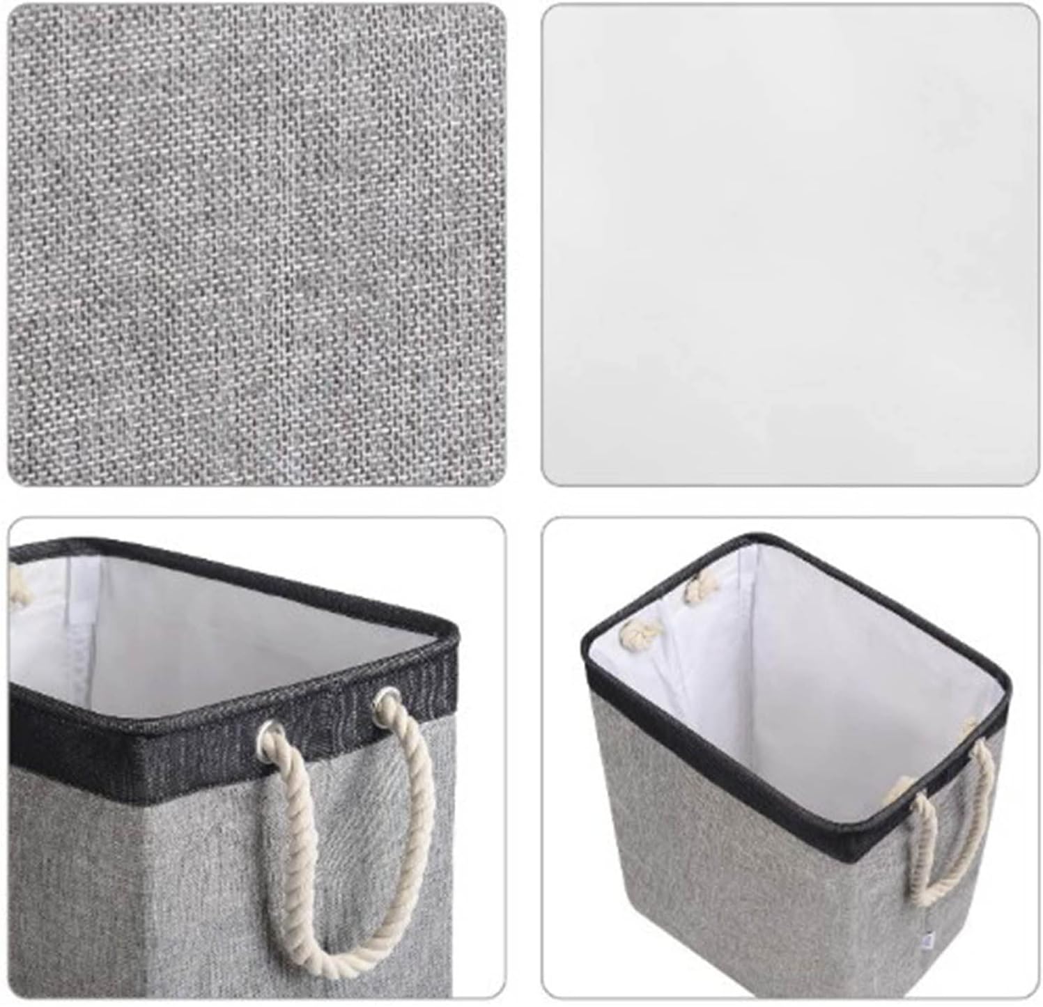 Restokki Laundry Baskets with Handle 65L Collapsible Oxford Cloth Hamper